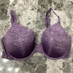 Victoria's Secret Women Bra 34DD Purple Uplift Semi Demi Cup